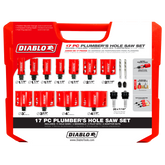 Diablo DHS17SPL 17 pc Bi-Metal Hole Saw Set for Plumbers